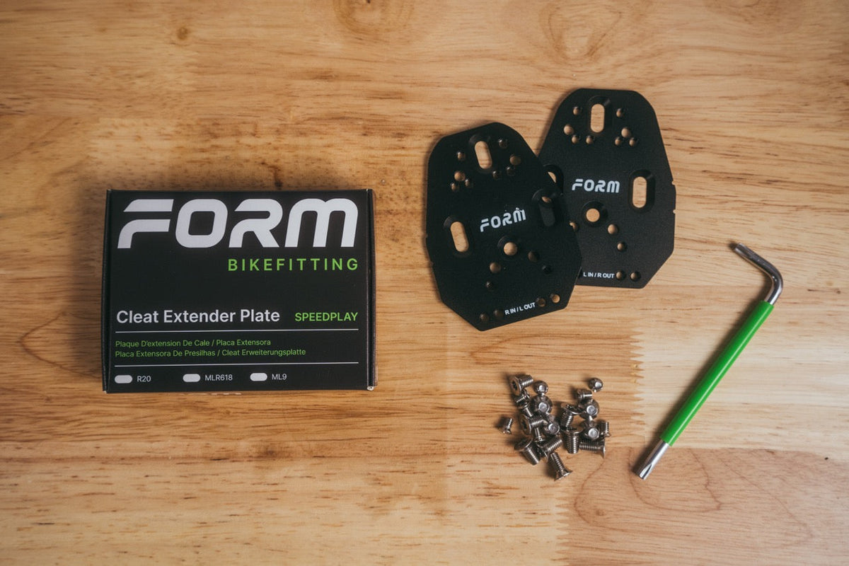 Cleat Extender Plate simply displayed on table.